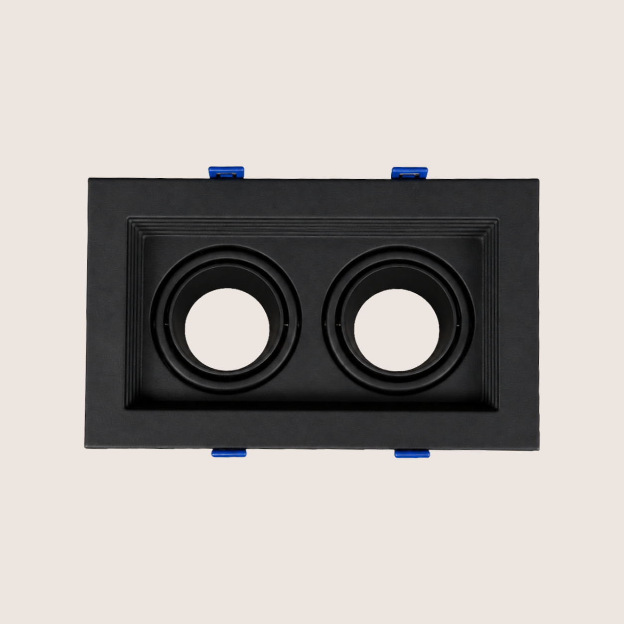 Spotlight Frame – Indoor – Double – Recessed – Anti-Glare – Adjustable